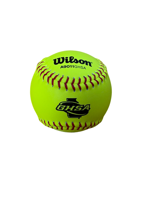 A9011 Collegiate/HS NFHS Leather Polycore Softballs (1 Dozen)