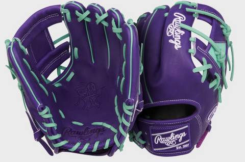 Heart of the Hide 11.5-Inch Purple Infield Glove, Right Hand Throw