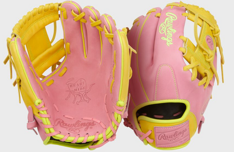 Heart of the Hide ContoUR Fit 11.5-Inch Pink Infield Glove, Right Hand Throw