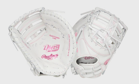 Liberty Advanced Color Series 13 in 1st Base Mitt, White/Pink, RHT