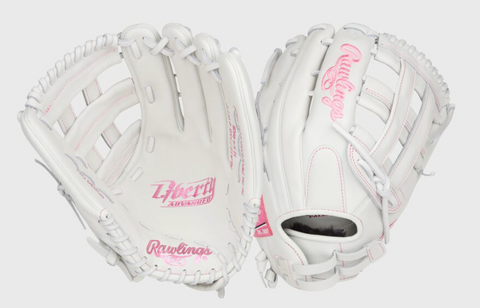Liberty Advanced Color Series 12.75 in Outfield Glove, White/Pink, RHT