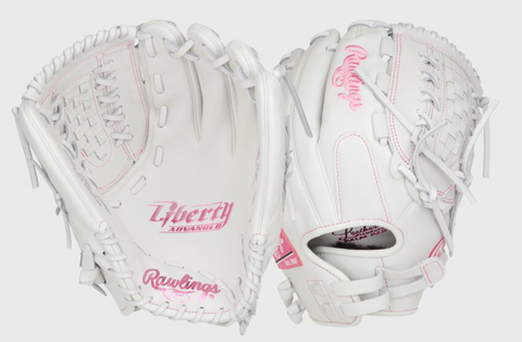 Liberty Advanced Color Series 12.5 in Fastpitch Glove, White/Pink, RHT