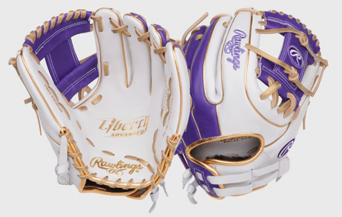 Liberty Advanced Color Series 11.75 in Infield Glove, White/Purple, RHT