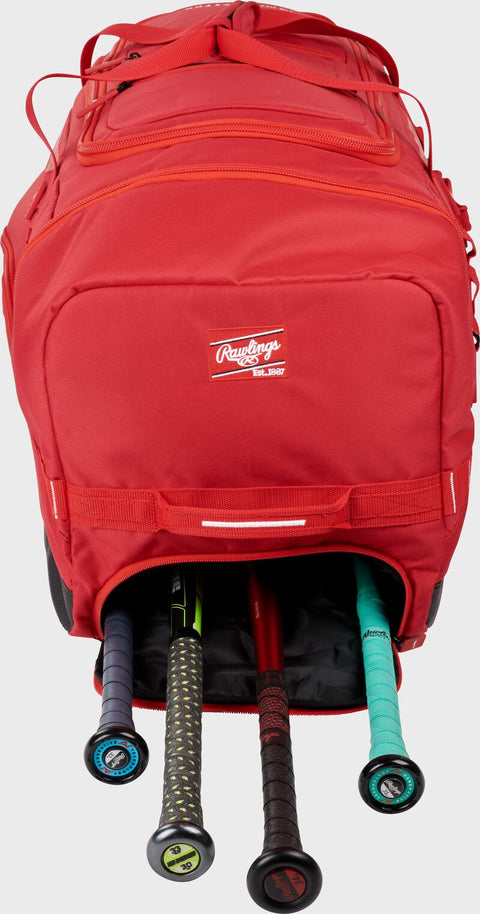 Yadi 2 Wheeled Equipment Bag (Scarlet)